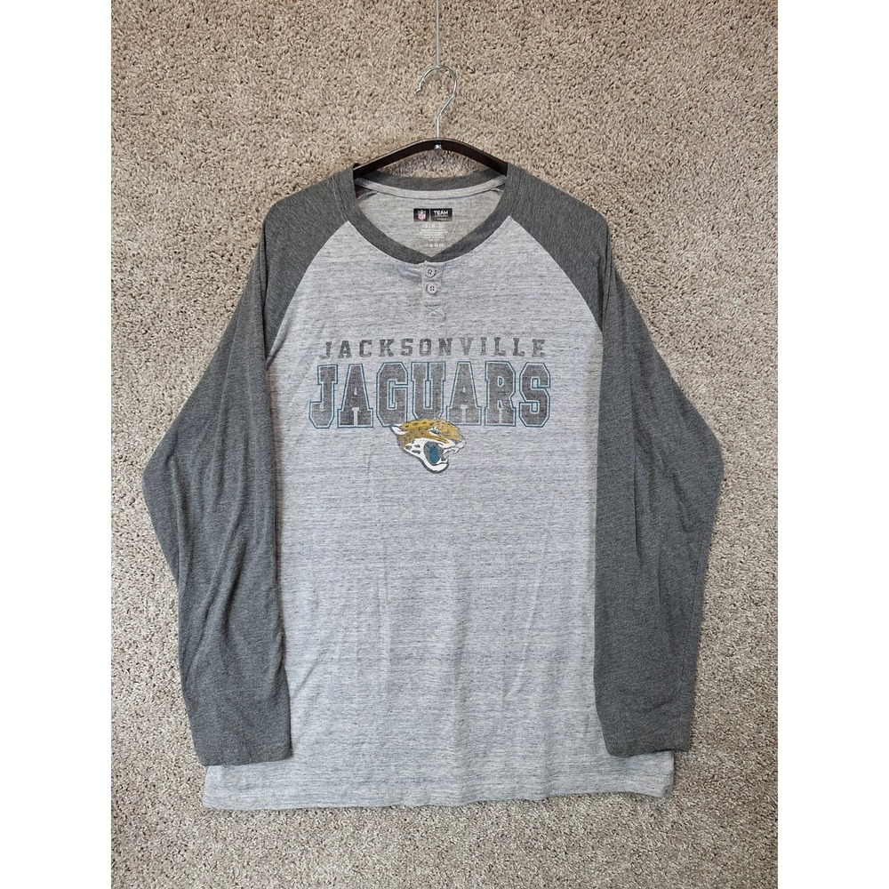 Jacksonville Jaguars Sleepwear Shirt Mens‎ XL Gray Stretch NFL Football Sports